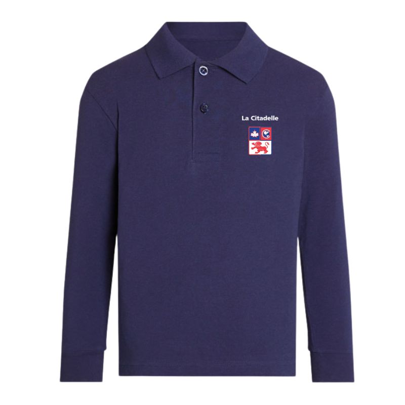 Navy Premium Long Sleeve Polo (LCA 9)