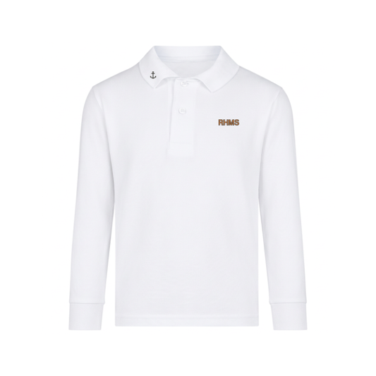 Polo à manches longues en coton premium RHM (ASA)