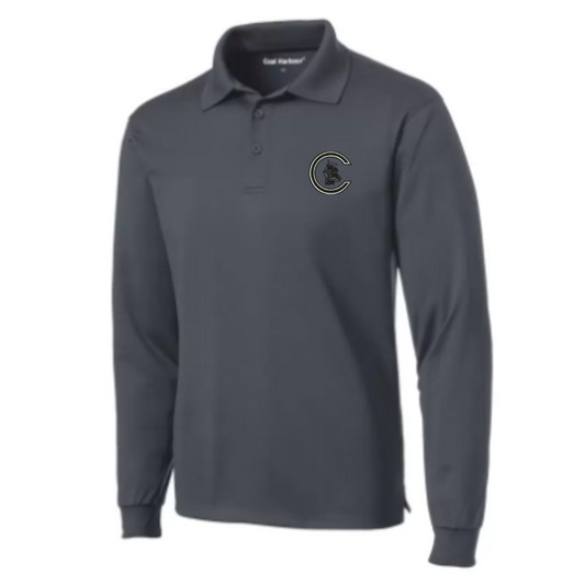Grey CA0 Coal Harbour Long Sleeve Polo (AXL)