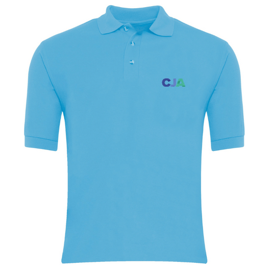 Light Blue CJA Premium Short Sleeve Polo (AM)