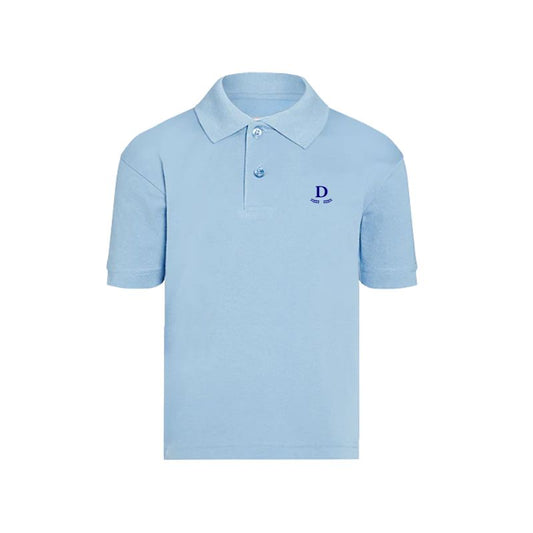 Light Blue Premium Short Sleeve Polo (DWN 11)