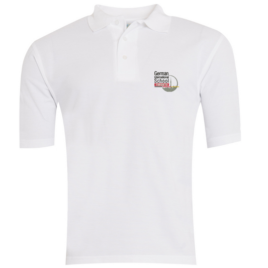 GIS White Premium Short Sleeve Polo (AM)