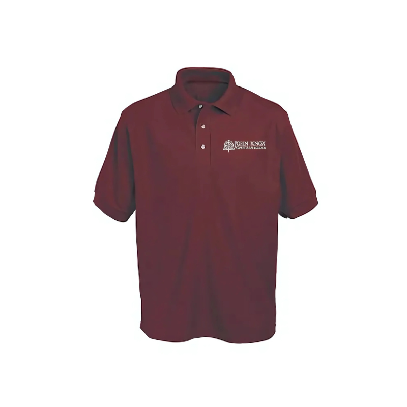 JKC Burgundy Premium Short Sleeve Polo (AS)