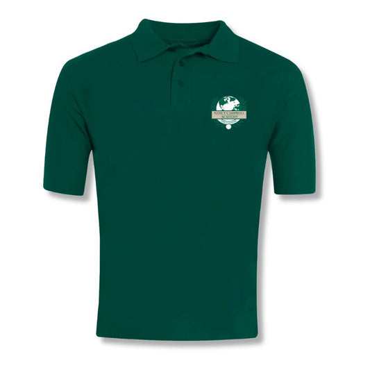 Polo vert premium à manches courtes (NCA AXL)