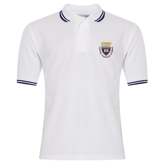 White PCA Premium Short Sleeve Polo (11)