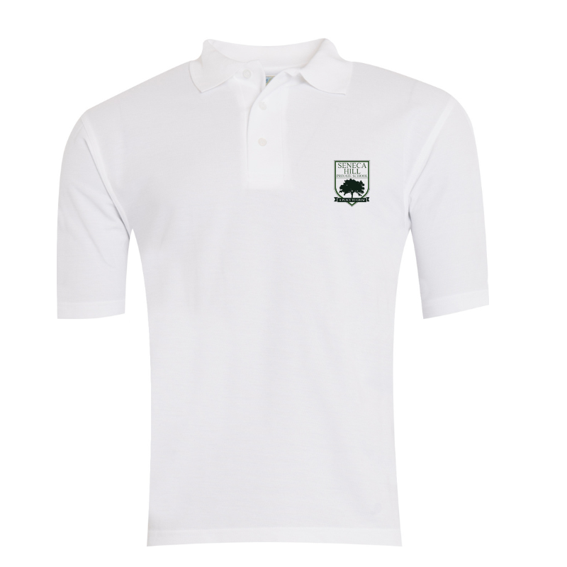 SH0 White Premium Short Sleeve Polo (AS)