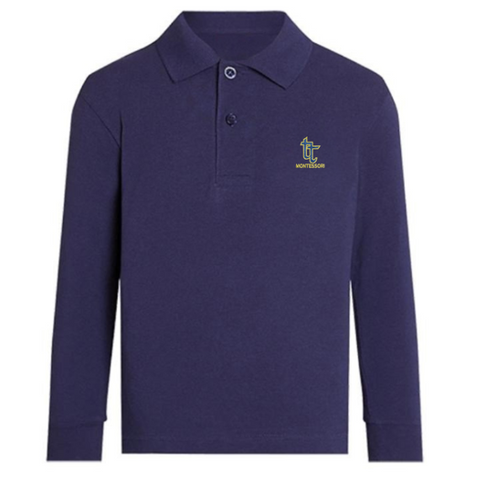 TTM Navy Premium Long Sleeve Polo (2)