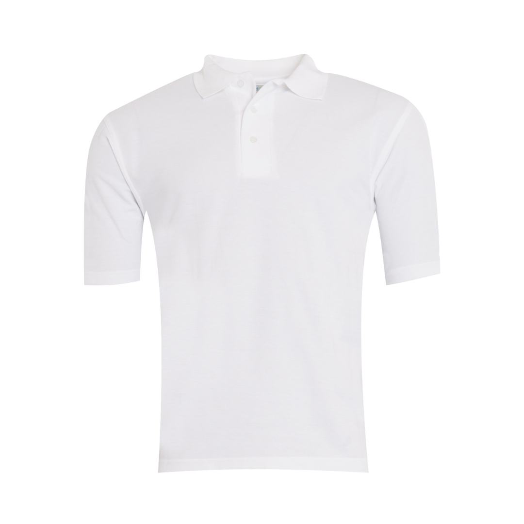 White Premium Short Sleeve Polo (AL)