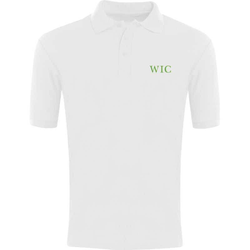 White Premium Short Sleeve Polo (WIC 2XL)
