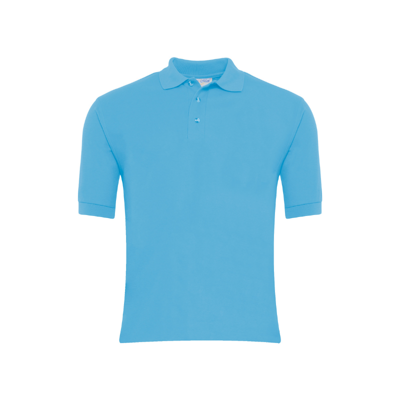 Light Blue Premium Short Sleeve Polo (2)