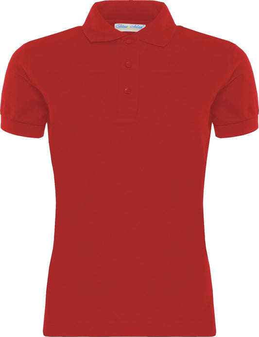 Red Premium Ladies Short Sleeve Polo (8)