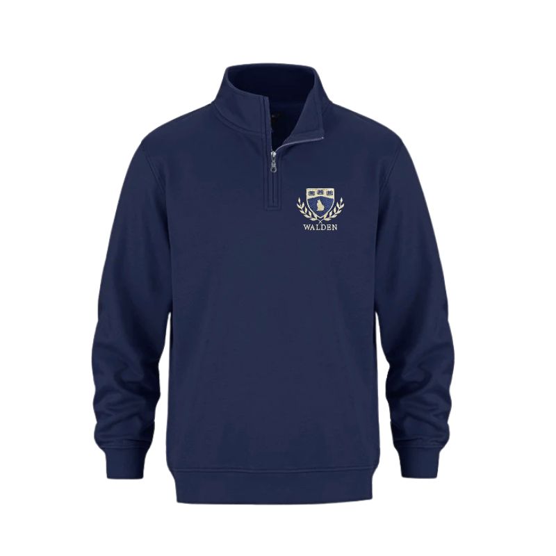 Navy Walden Spiritwear 1/4 Zip Sweatshirt (AM)