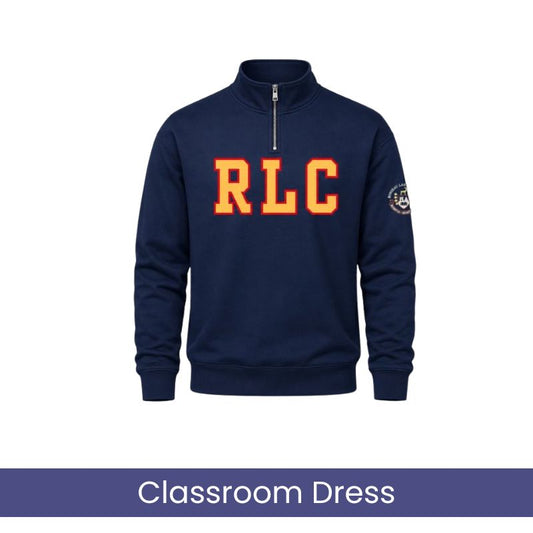 Navy 1/4 Zip Sweatshirt (RLC 2XL)