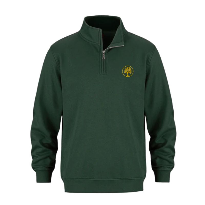 Green 1/4 Zip Sweatshirt (WWS YS)