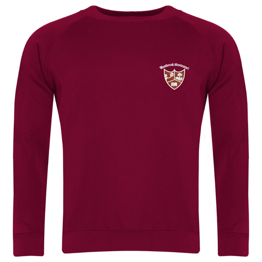 WMA Burgundy Raglan Crewneck Sweatshirt (0)