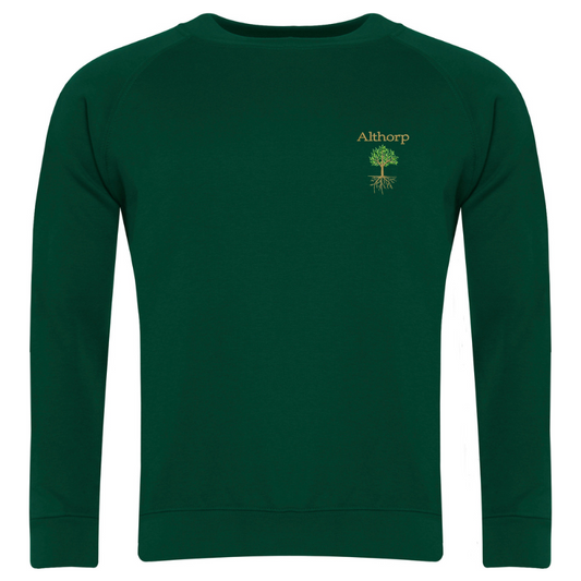 AM0 Green Raglan Crewneck Sweatshirt (1)