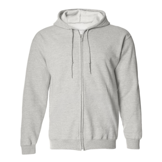 Sweat à capuche gris à fermeture éclair intégrale (AXL)