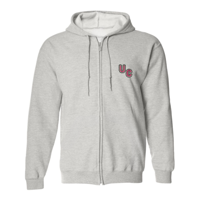 Sweat à capuche zippé gris UM0 (9)