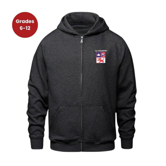 Sweat à capuche zippé LCA Charcoal (2XL)