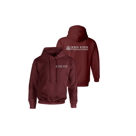 JKC Burgundy Classic Pullover Hoodie (2XL)