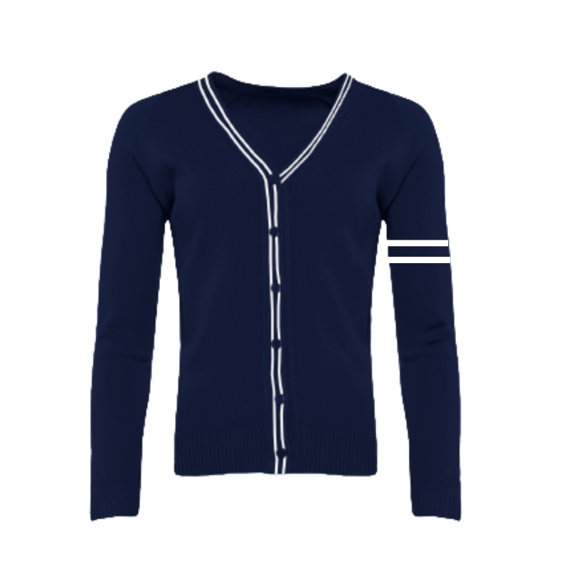 Navy and White Collegiate Cardigan (32)