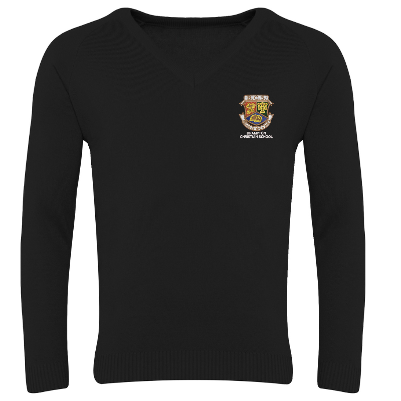 BCS Black V-Neck Sweater (DISCONTINUED 34)