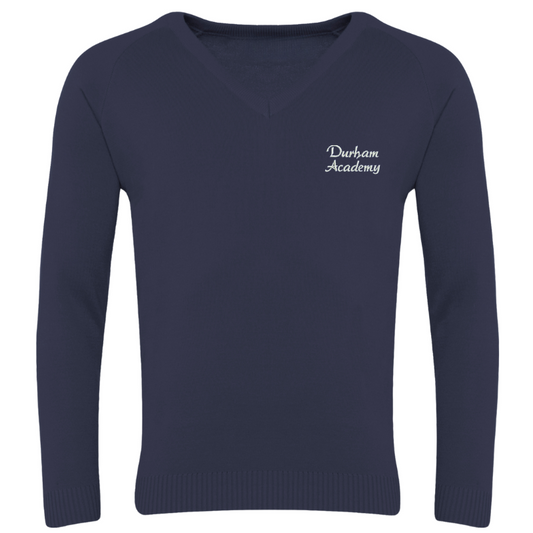 Pull DEA bleu marine à col en V (28)