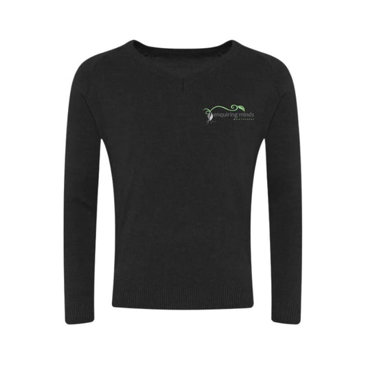 Black V-Neck Sweater (EMM 24)