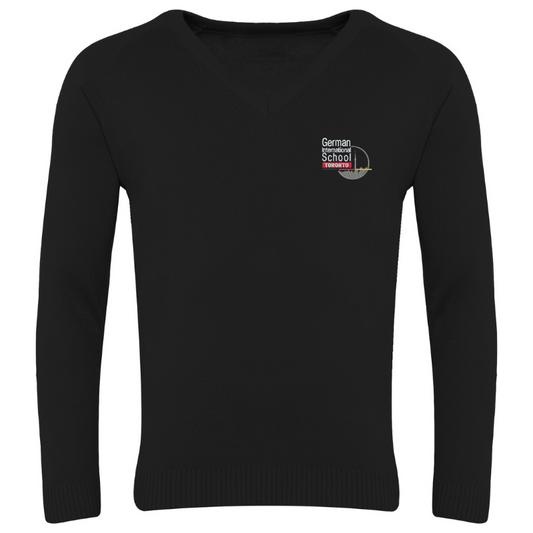 GIS Black V-Neck Sweater (36)