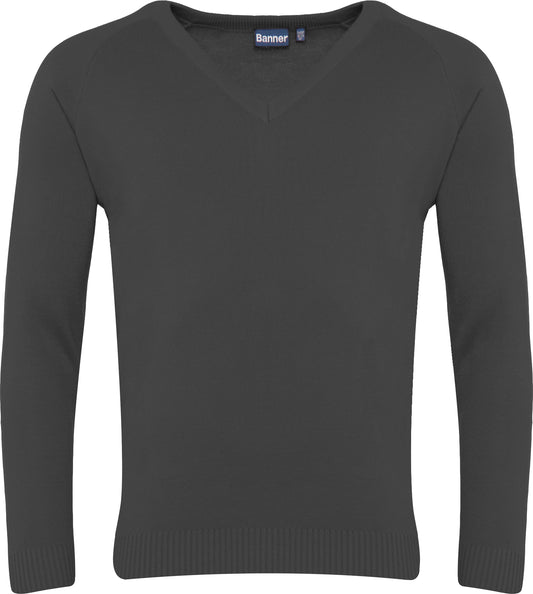 Grey V-Neck Sweater (24)