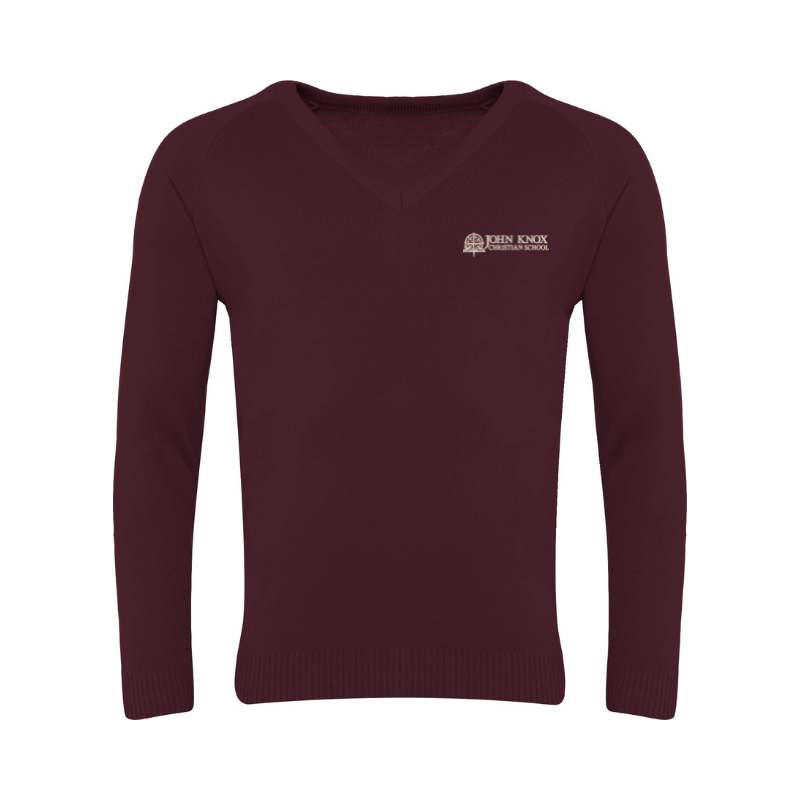 JKC Burgundy V-Neck Sweater (30)