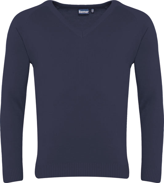 Navy V-Neck Sweater (24)