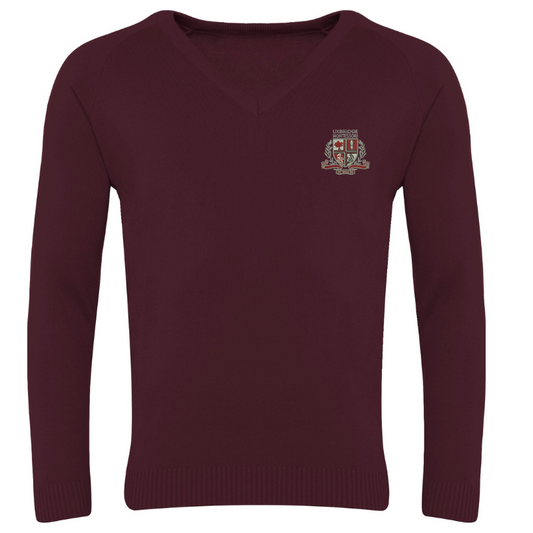 UB0 Burgundy V-Neck Sweater (32)