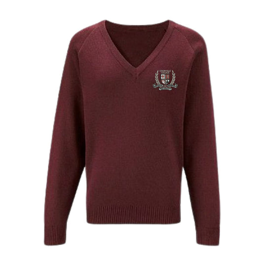 UM0 Burgundy V-Neck Sweater (36)