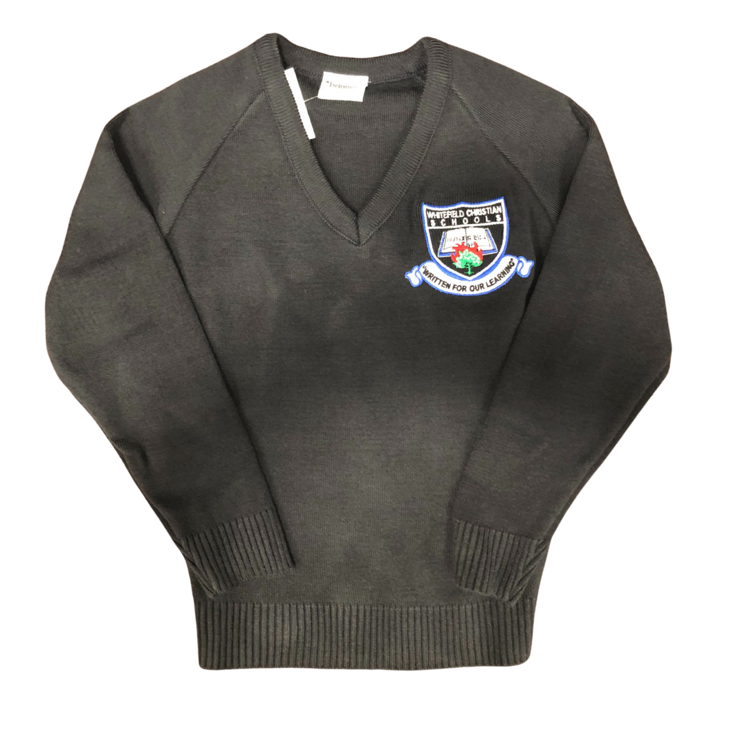 WCS Navy V-Neck Sweater (44)