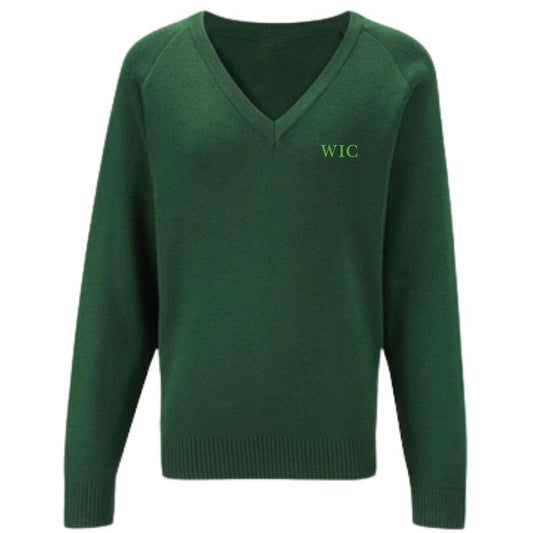 Green V-Neck Sweater (WIC 46)