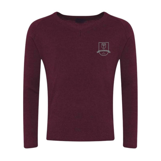 BCC Burgundy V-Neck Sweater (42)