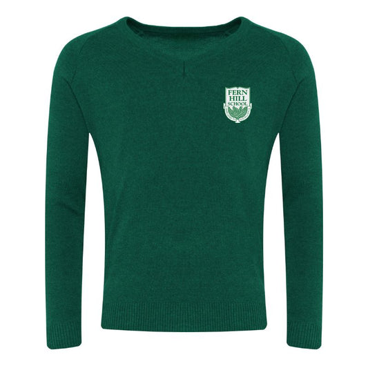 FHS Green V-Neck Sweater (42)