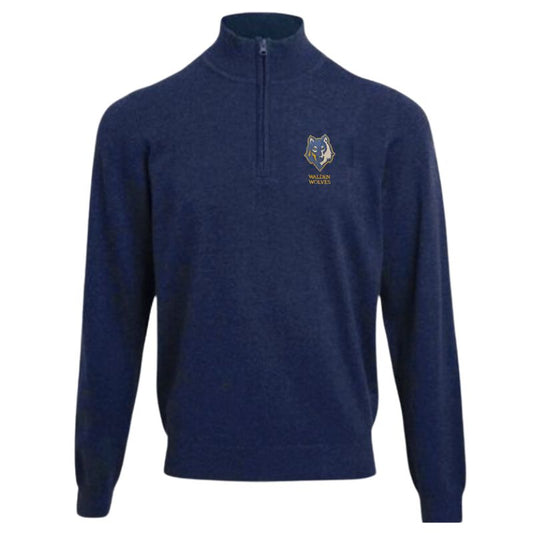 Walden Wolves Youth 1/4 Zip Knit Sweater