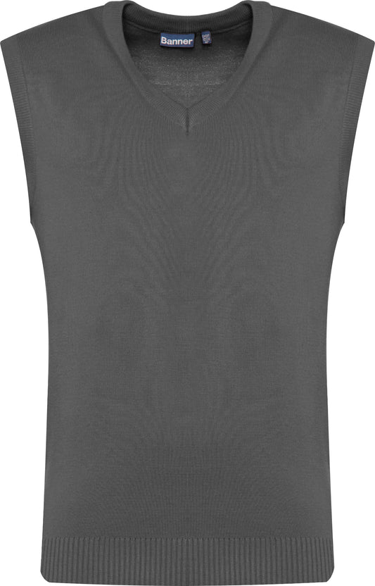 Gilet gris à col en V (24)