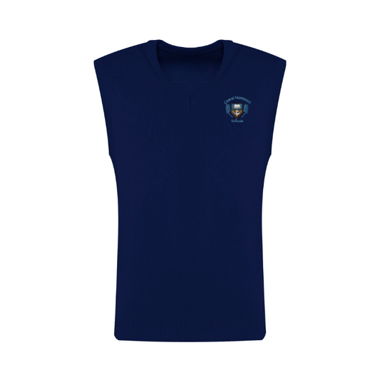 Gilet CMS Navy à col en V (36)