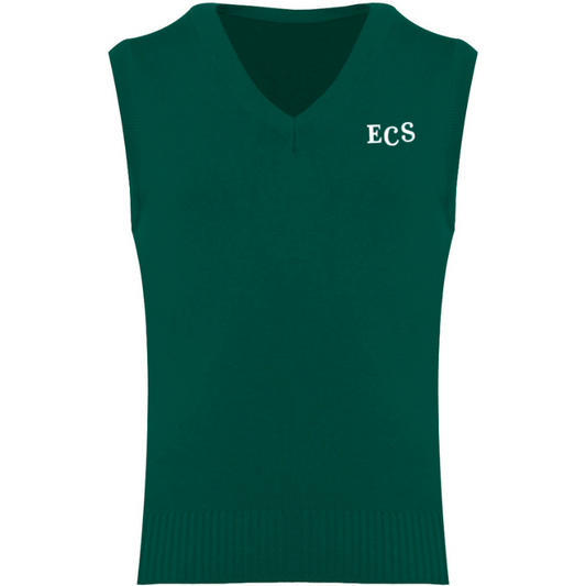 Gilet ECM vert à col en V (24)