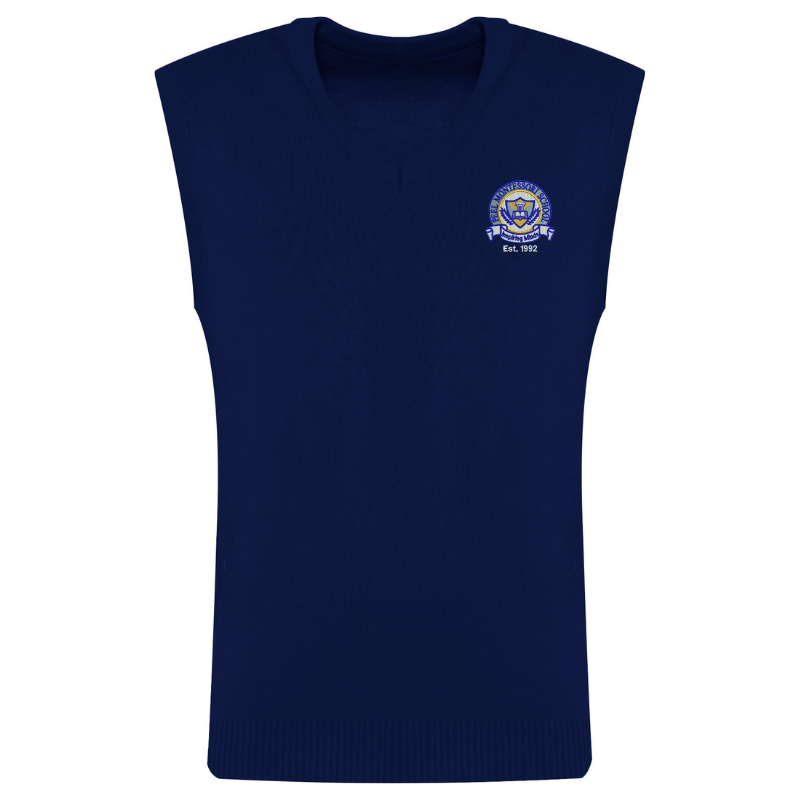 PMS Navy V-Neck Vest (34)
