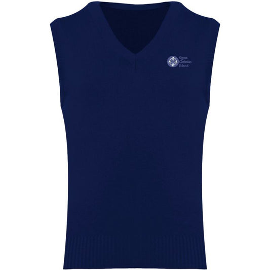 Gilet SCS Navy à col en V (44)