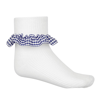 White Gingham Socks (6)