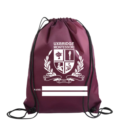 Burgundy UB0 Drawstring Gym Bag (OS)