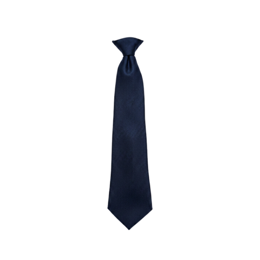 Navy 14" Junior Clip Tie
