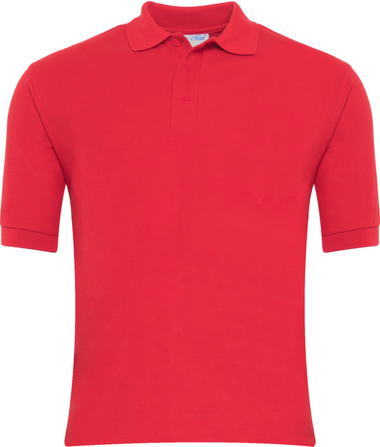 Polo rouge premium à manches courtes (AXL)