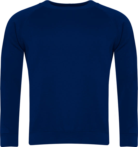 Sweat-shirt à col rond bleu marine (AL)