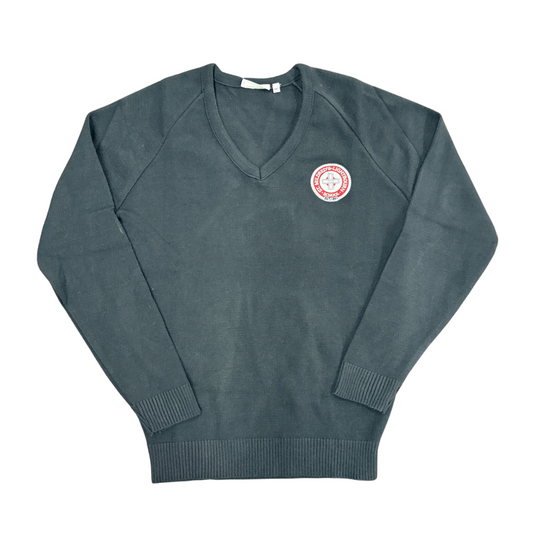 Pull col V bleu marine SML (taille 36)